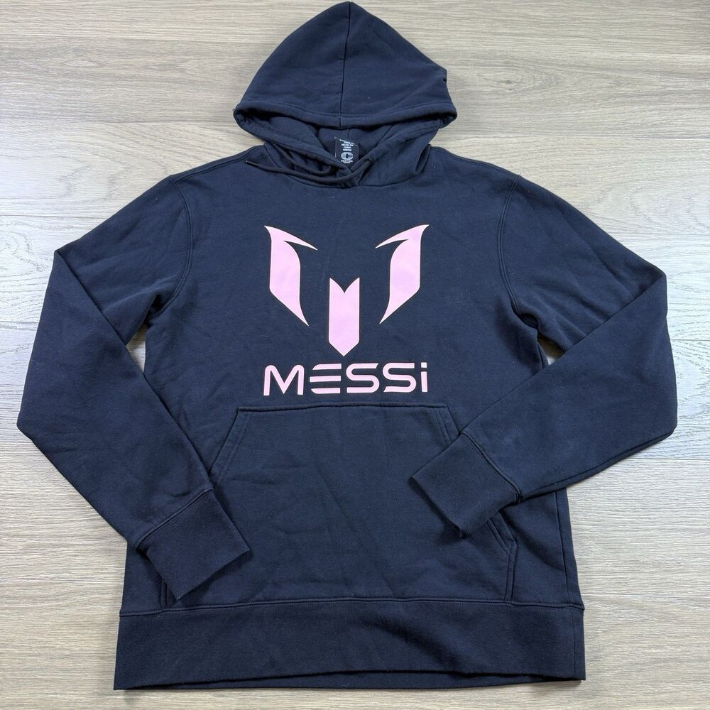 Messi Collection Hoodie Sweater Adult Small Black Pink Sweatshirt Lionel
